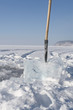 Frozen lake