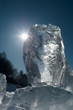 Frozen lake