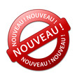Tampon Publicitaire "NOUVEAU" (nouveauté publicité découverte)