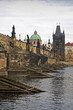 Historic center - Charles bridge in Prague