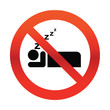 No Snoring Sign