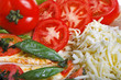 pizza with ingredients