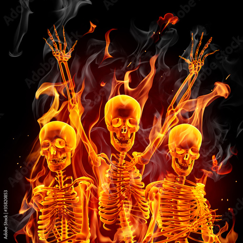 Foto: Fire skeletons Fire skeletons