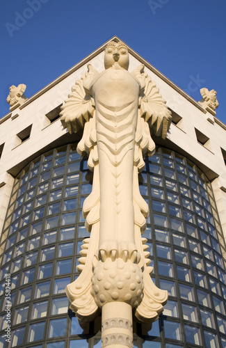 Photo: owl on facade of Vienna university owl on facade of Vienna university