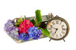 Foto: Romantic suitcase with clock Romantic suitcase with clock