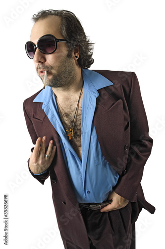 Photo: Sleazy guy with sunglasses Sleazy guy with sunglasses