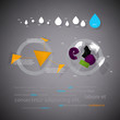 infographics statistical three-dimensional report with interest