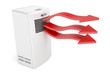 Air conditioner blowing hot air