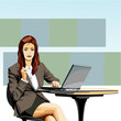 Business woman in office