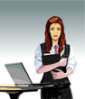 Business woman in office