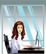 Business woman in office