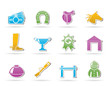 Horse Racing and gambling Icons - vector icon set