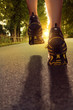 Running into Sunset