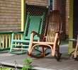 Rocking Chairs on a Victorian Porch House