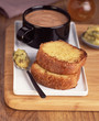 Brioche façon pain perdu à la compote pomme-poire-kiwi