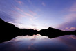 Lake silhouette