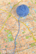 Ball wool on map