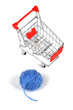 Ball of wool and shopping list