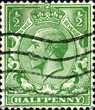 George V, Roi d’Angleterre, 1912. Timbre postal. George V, Roi d’Angleterre, 1912. Timbre postal.