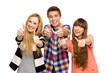 Friends with thumbs up Friends with thumbs up