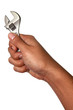 Photo: isolated hand with tools isolated hand with tools