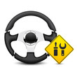 car brake disc service icon