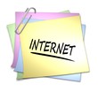 Illustration: haftnotiz internet haftnotiz internet
