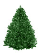 christmas tree with star lights