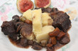 Boeuf bourguignon accompagné de Polenta