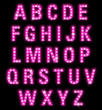 Illustration: Lettres lumineuses sur fond noir 1 Lettres lumineuses sur fond noir 1