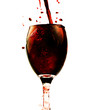 red wine splash