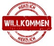 Stempel Herzlich willkommen