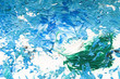 paints on the white paper