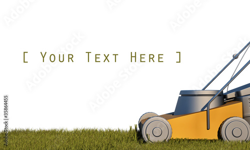 Illustration: mower 3d mower 3d