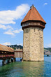 Luzern view of Chapel Bridge
