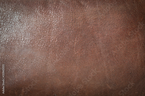 Photo: texture of brown leather texture of brown leather