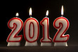 Burning candles for year 2012