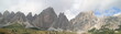 Panorama sul Gran Cir dal passo Gardena Panorama sul Gran Cir dal passo Gardena