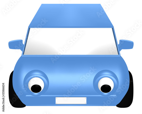 Illustration: Car looks down Car looks down