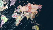 India Financial World with currencies 