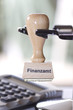 Stempel Finanzamt an Rondell