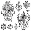 Vector Distressed Ornament Set Vector Distressed Ornament Set