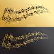 Musical symbols gold&black