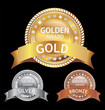 set of gold silver bronze glossy labels set of gold silver bronze glossy labels