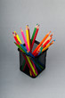 Colourful pencils on the background Colourful pencils on the background
