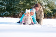 Family in park