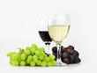 grapes and wine