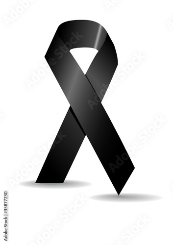 Vettoriale: Fascetta, nastro lutto morte Fascetta, nastro lutto morte