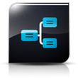 Symbole glossy vectoriel organigramme