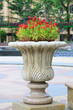 Ornamental  stone flowerpot